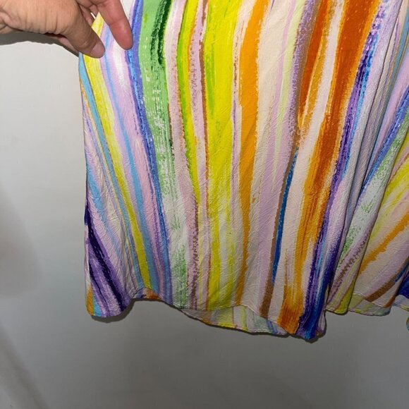 Jams World Easy Jumpsuit Size Extra Small Multicolor Skyline Pattern Pure Rayon - Picture 8 of 11